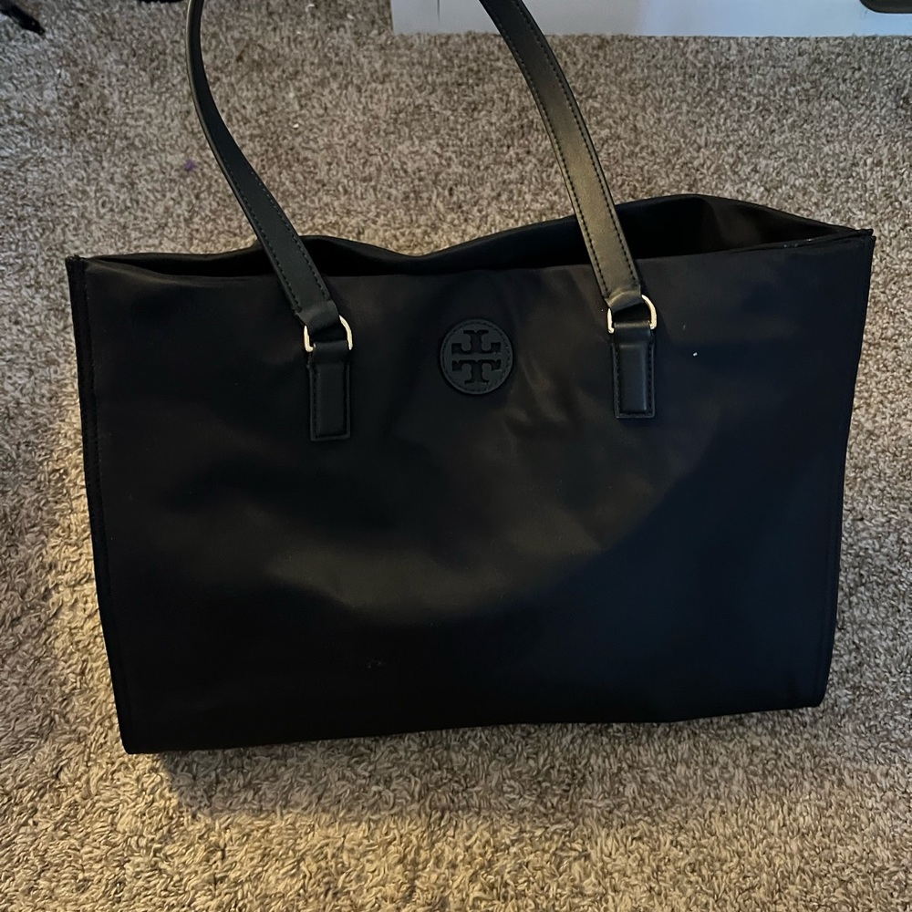 Tory Burch Black Nylon Tote Bag